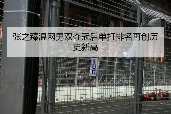 张之臻温网男双夺冠后单打排名再创历史新高